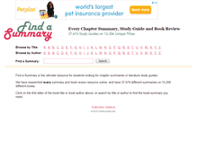 Tablet Screenshot of findasummary.com